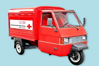 Das Rotkreuz-Kaffee-Mobil (Piaggo)